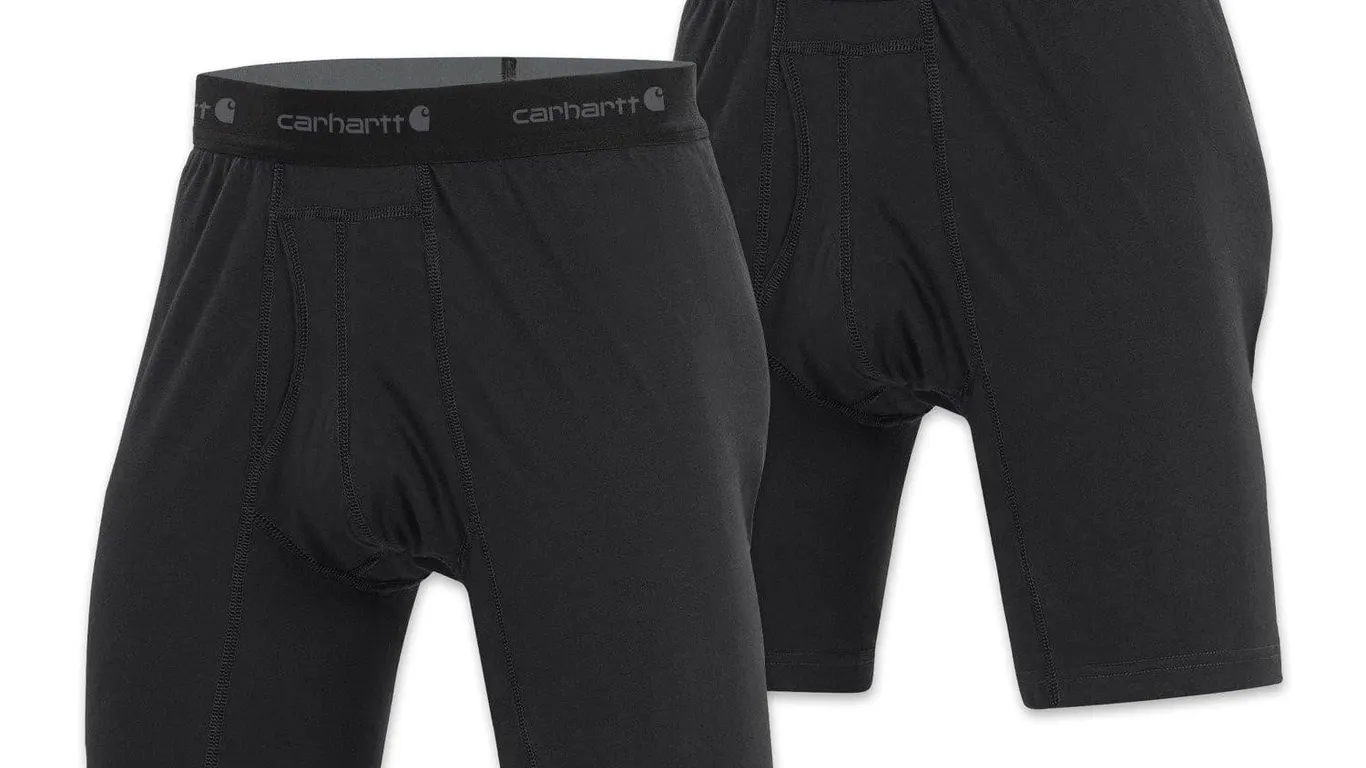 Carhartt Boxer Briefs 8 Medium 2pk Black