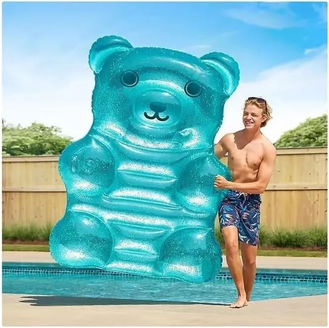 Oversized Inflatable Bear Pool Float 70x51x11