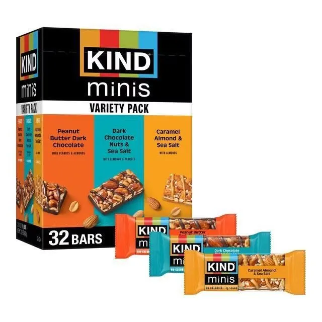 Kind Minis Variety Pack Snack Bars 32ct