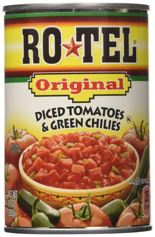 RoTel Diced Tomatoes Green Chilies 10oz 8pk
