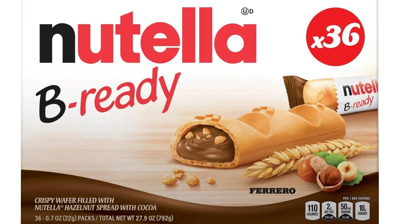 Nutella B-Ready Puffed Wheat Bars 36ct