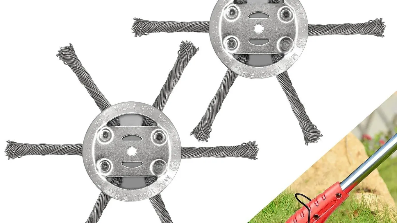 NeJesZoe 6 Inch Steel Wire Trimmer Head 2pk