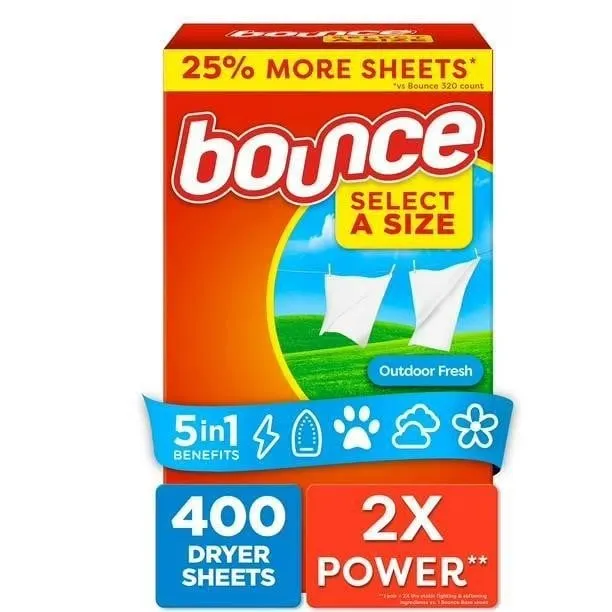 Bounce Select A Size Fabric Softener Sheets 400ct