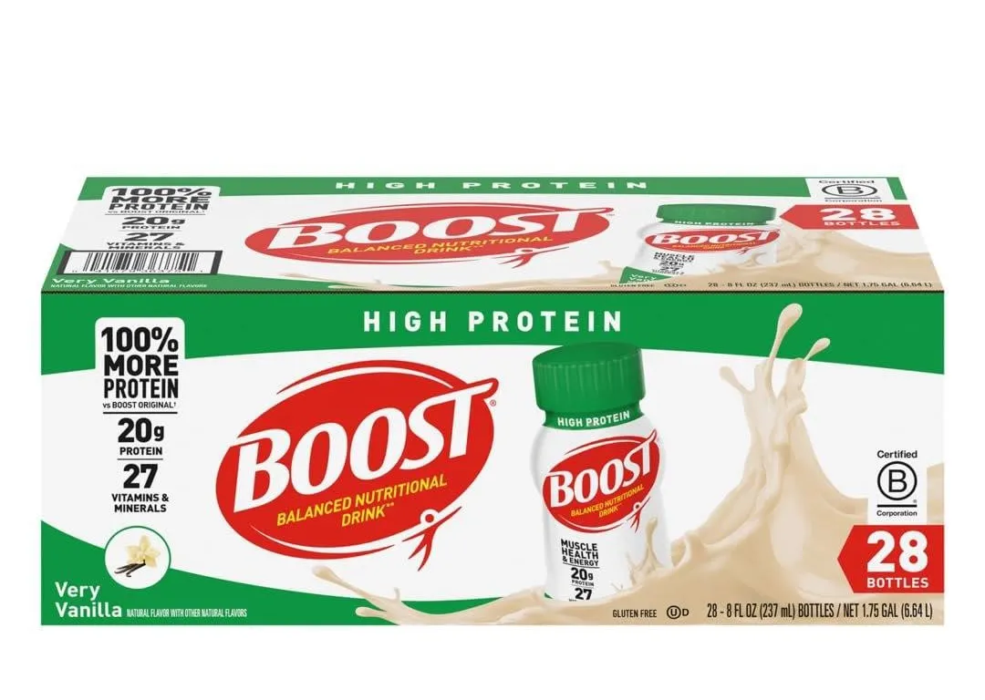 Boost High Protein Vanilla Nutritional Shake 28ct