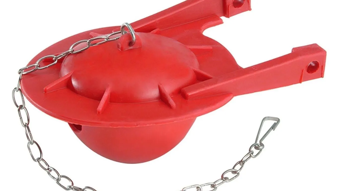 Korky 3-Inch TOTO Toilet Flapper Red