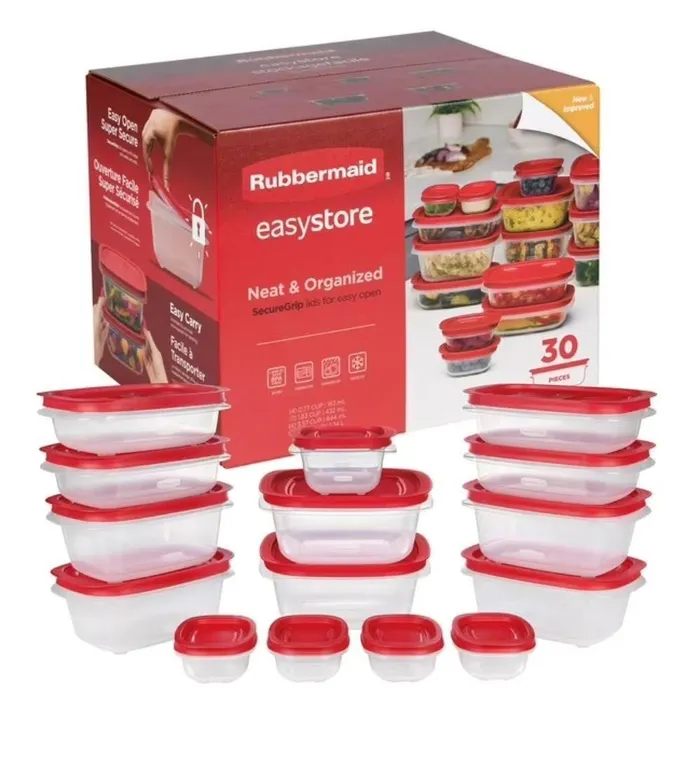 Rubbermaid EasyStore Food Container Set 30pc