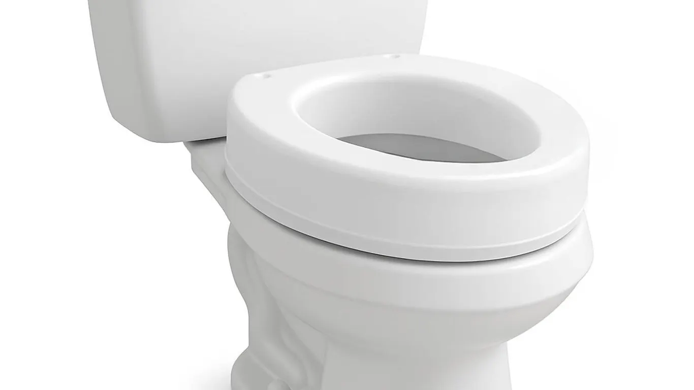 Carex Round Toilet Seat Riser 3.5 Inch Height
