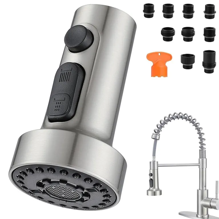 Gcgweqs 3-Function Kitchen Faucet Spray Head