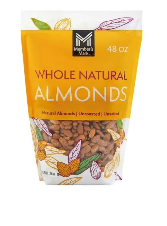 Whole Natural Almonds 48 oz.