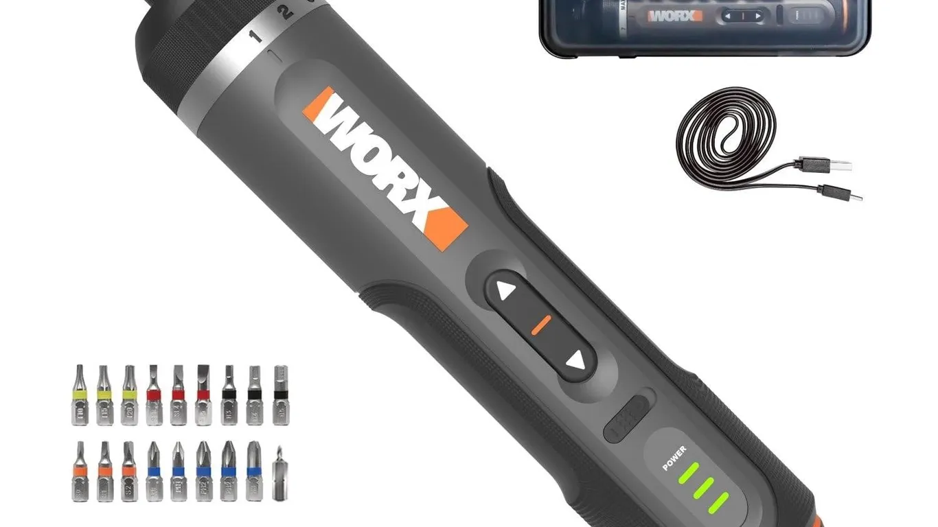 Worx WX242L 4V Cordless Screwdriver 30-Piece Kit