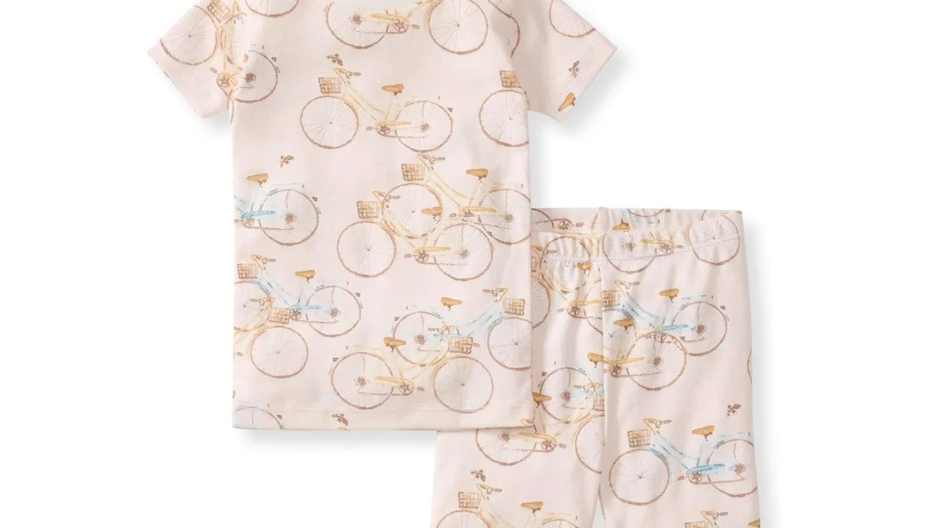 Burts Bees Baby Pajama Set Bicycles 18 Months
