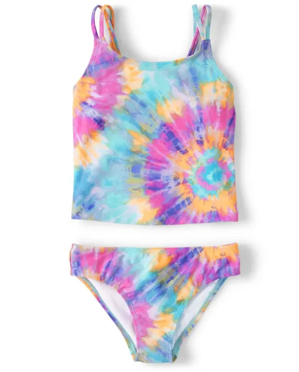 The Childrens Place Girls Tankini Set Teal XXL