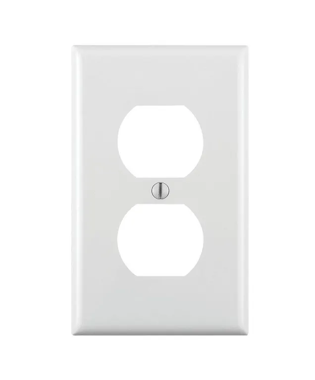 Leviton 80703-W Duplex Receptacle Wallplate White