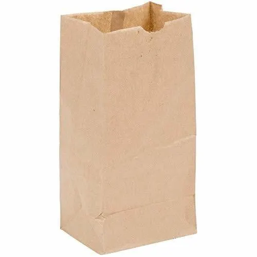 Perfect Stix 4lb Kraft Brown Paper Lunch Bags...