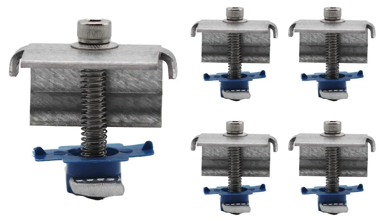 Adamax SPEC158 Solar Panel End Clamps 5pk
