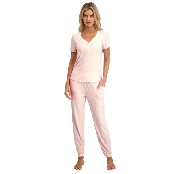 Steve Madden Pajama Set Short Sleeve Top Pant XL