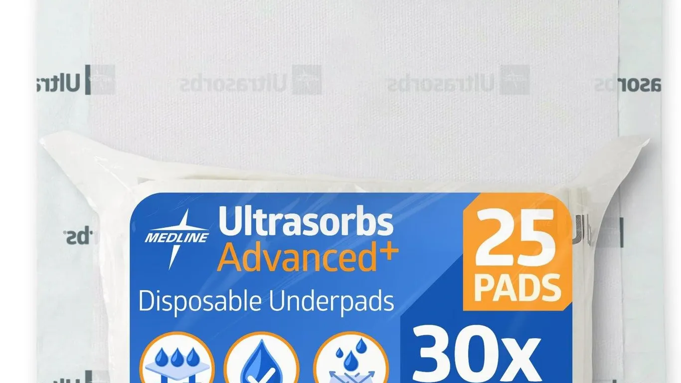 Medline Ultrasorbs Bed Pads 30x36 Inch 25ct