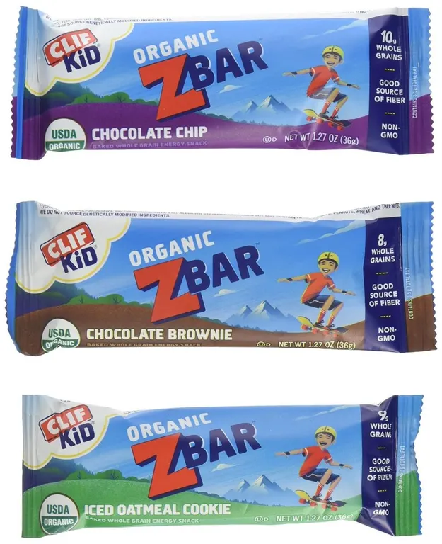 Clif Zbar Organic Kids Granola Bars Variety Pack
