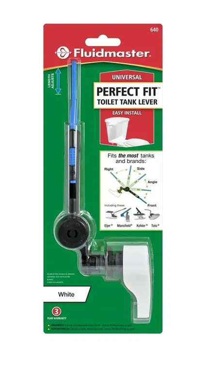 Fluidmaster Perfect Fit Toilet Tank Lever White