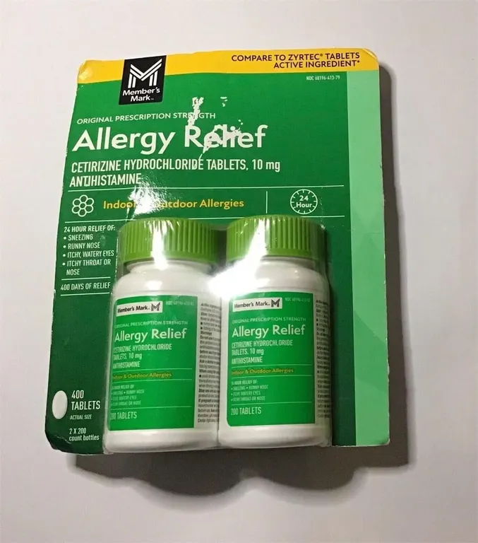 Allergy Relief Cetirizine 10mg 400ct Tablets