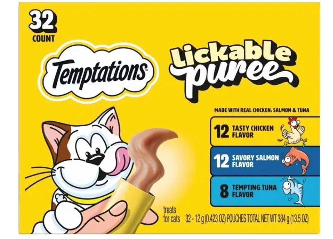 Temptations Lickable Puree Adult Variety Chicken