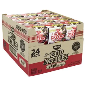 Nissin Beef Flavor Ramen Noodle Soup 2.25oz 24pk