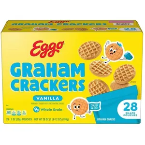Eggo Graham Crackers Vanilla 28ct 1oz Pouches