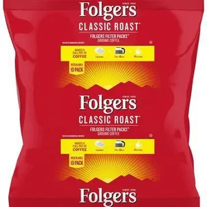 Folgers Classic Roast Ground Coffee Filter 4pk