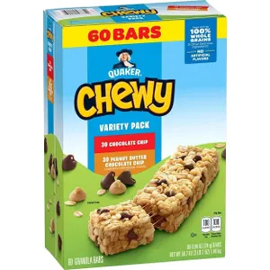 Quaker Chewy Granola Bars Variety Pack 60ct