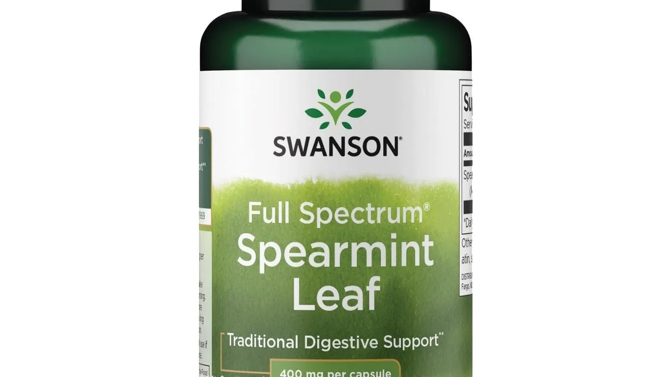 Swanson Spearmint Leaf Digestive Supplement 60ct