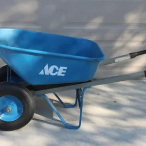 ACE Dual Wheel Metal Wheelbarrow