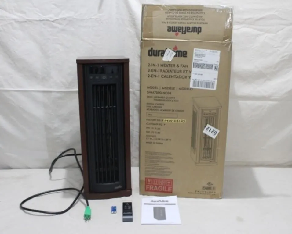 Duaflame 2-In-1 Heater & Fan (like new)