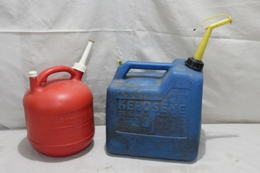 5 1/4 gal. Kerosene Jug & 2 1/2 gal. Gas Jug