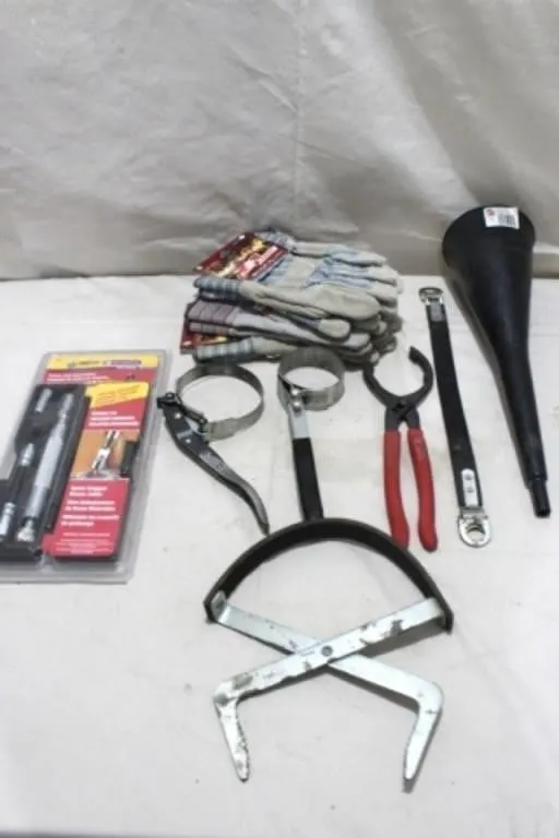Filter Wrenches, Leather Gloves & Grease Joints