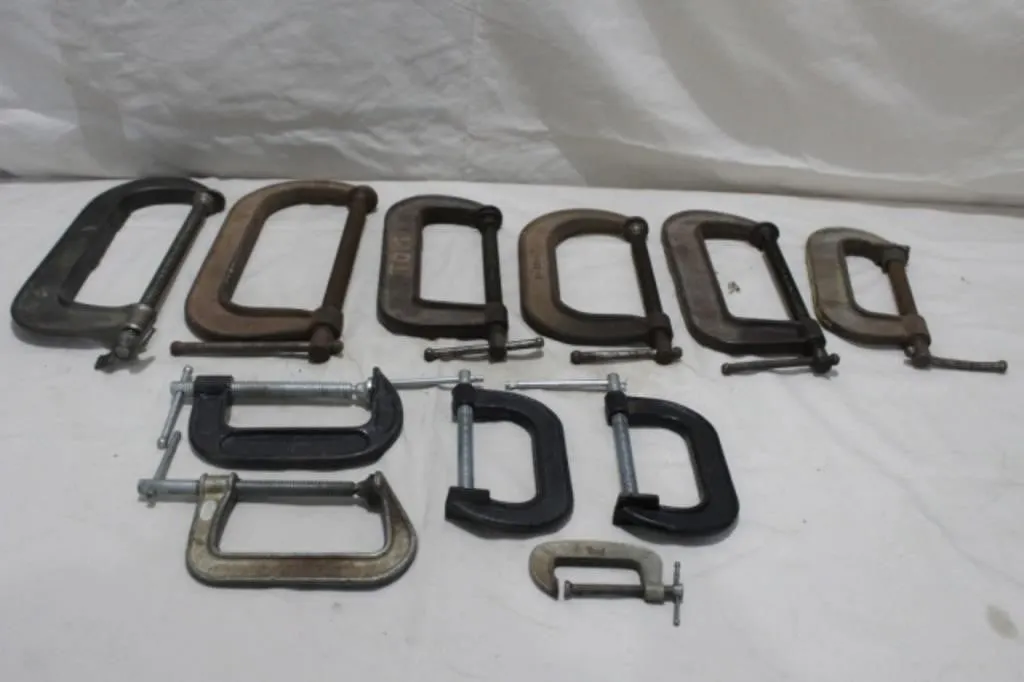 11 Various "C" Clamps