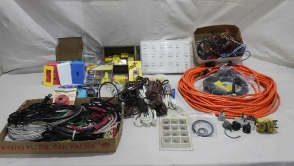 Fuses, Ext. Cords, Wire, Bulbs, Switch Sealers....