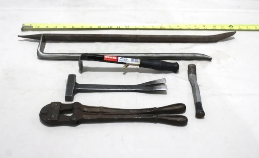 Bolt Cutters, Pry Bars, Nail Puller & More..