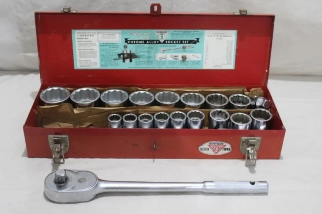 Indestro Chrome Alloy 3/4" Socket Set