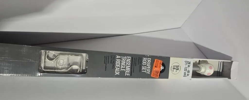 Expandable Drapery Rod Set (28"-48")