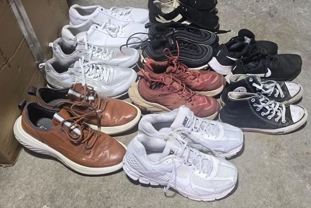 Collection of casual and athletic footwear