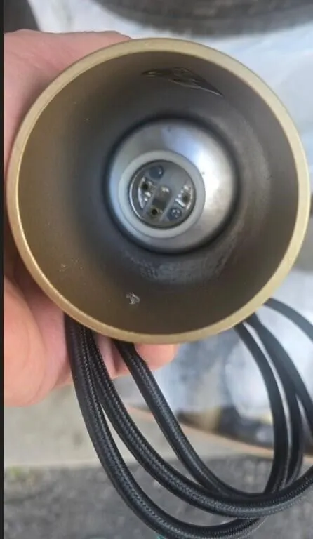 Modern gold cylindrical pendant light fixtures