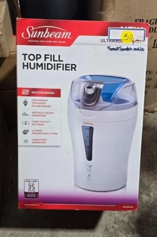 Sunbeam Ultrasonic Top Fill Humidifier
