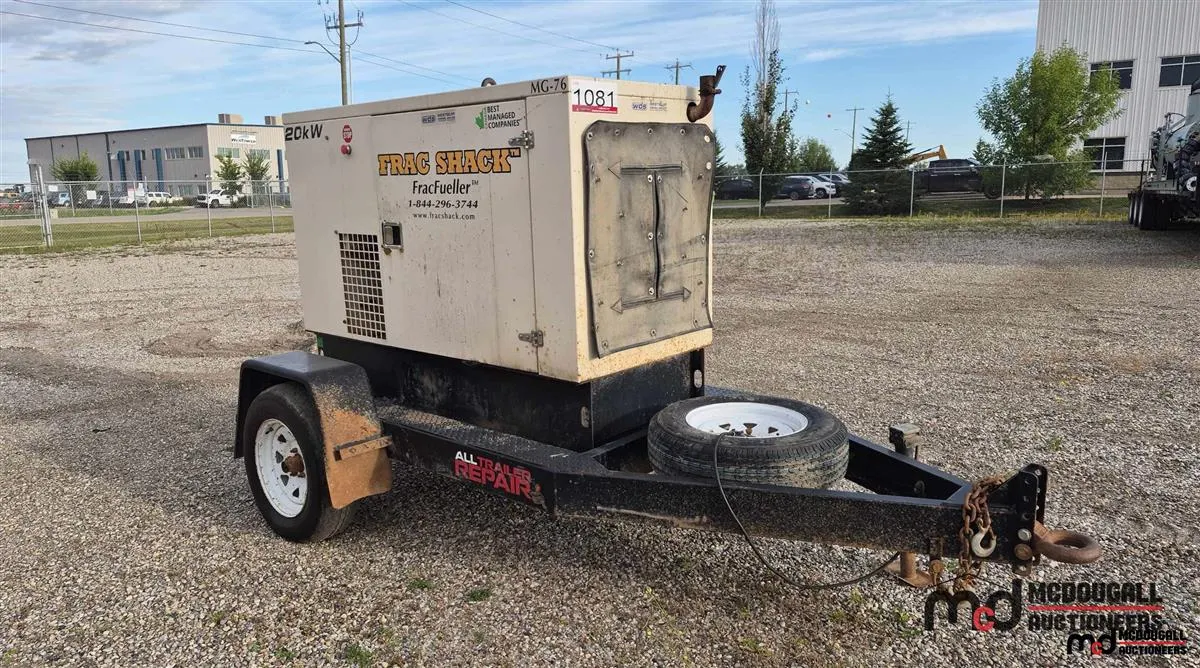 Frac Shack FracFueller 20 kW Trailer Generator
UNRESERVED