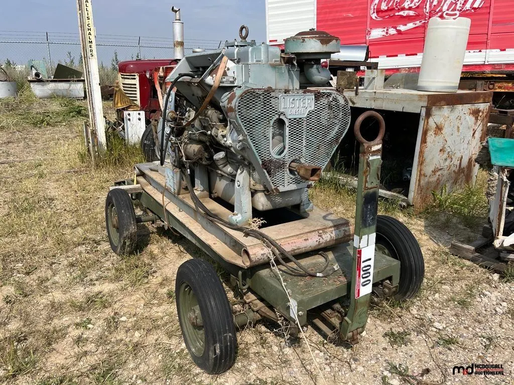 Lister Diesel Engine on 4-Wheel Cart
UNRESERVED