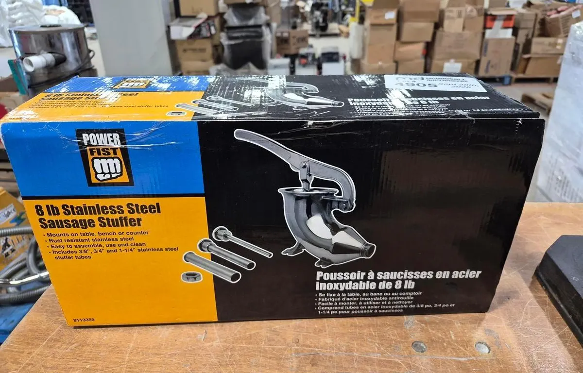 Power Fist 8 lb Stainless Steel Sausage Stuffer
UNRESERVED