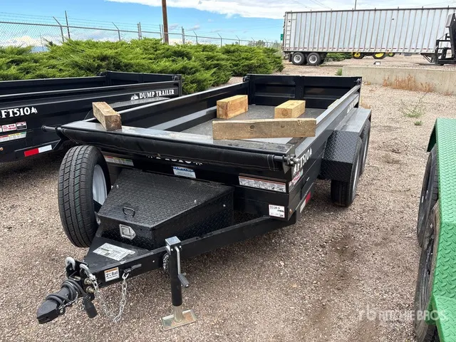 2026 Industrias America FT510 10 ft T/A Dump Utility Trailer
