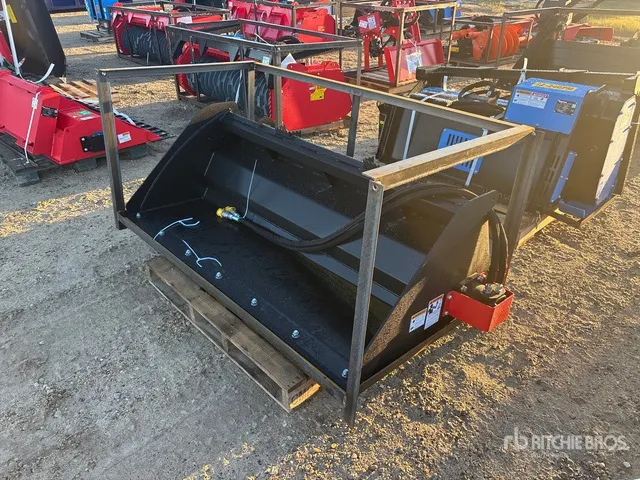 2026 Raytree RMRB72 72 in Power Rake Skid Steer Bucket (Unused)