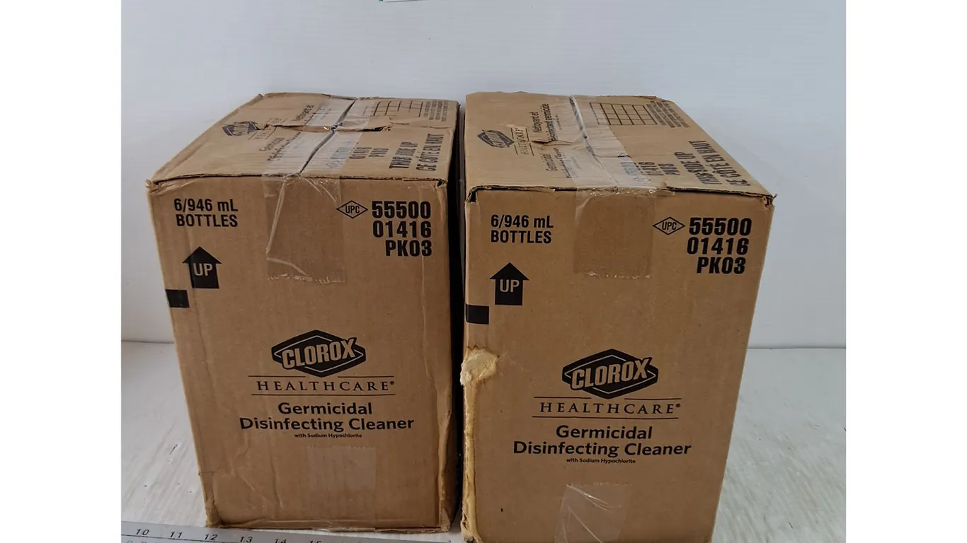 (2) Boxes of 6 946mL Bottles of Clorox Healthcare Germicidal Disinfecting Cleaner As-Is, Pickup Only