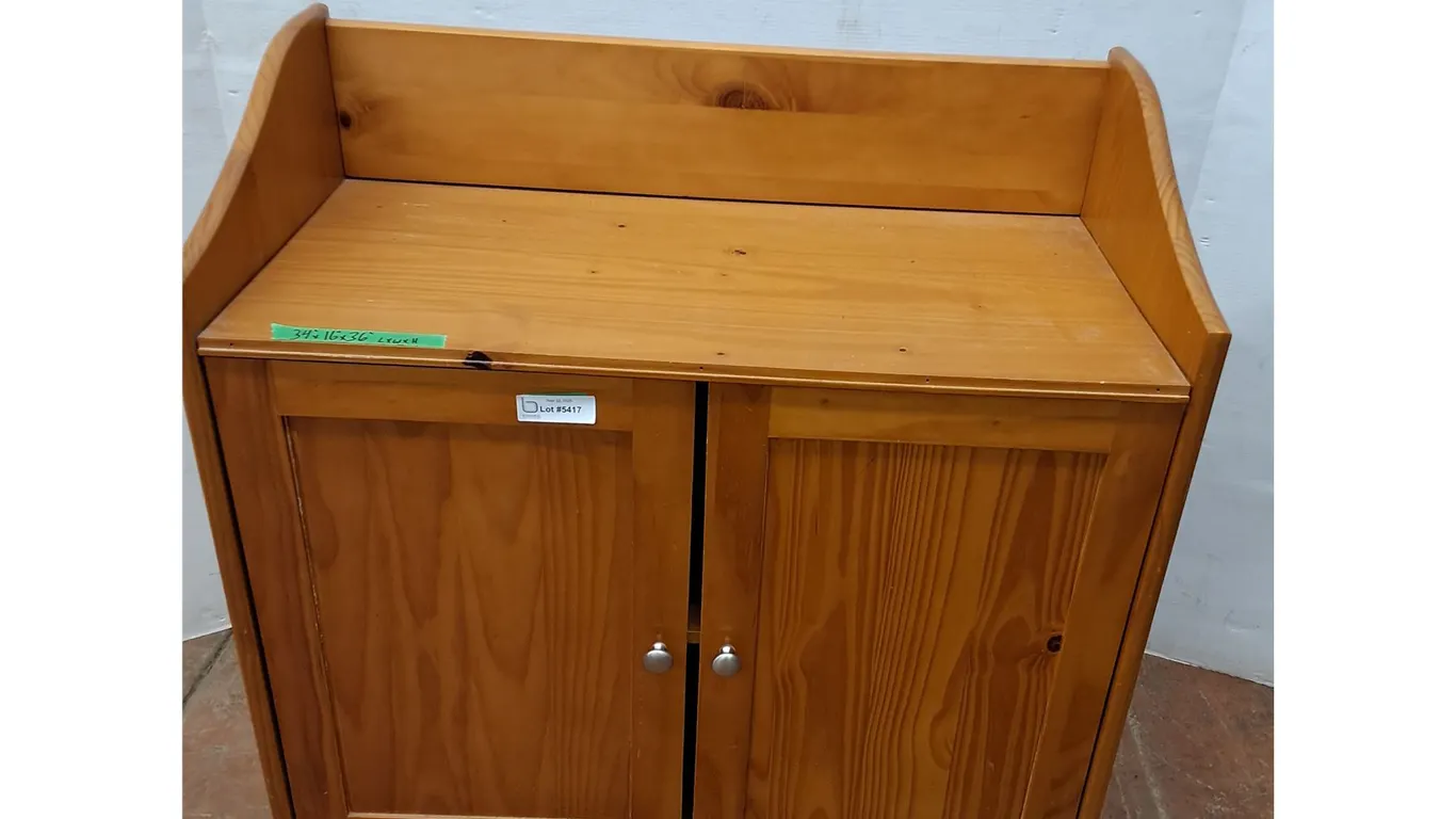 *2 Door Wooden Hutch - 34 x 16 x 36", Pickup Only