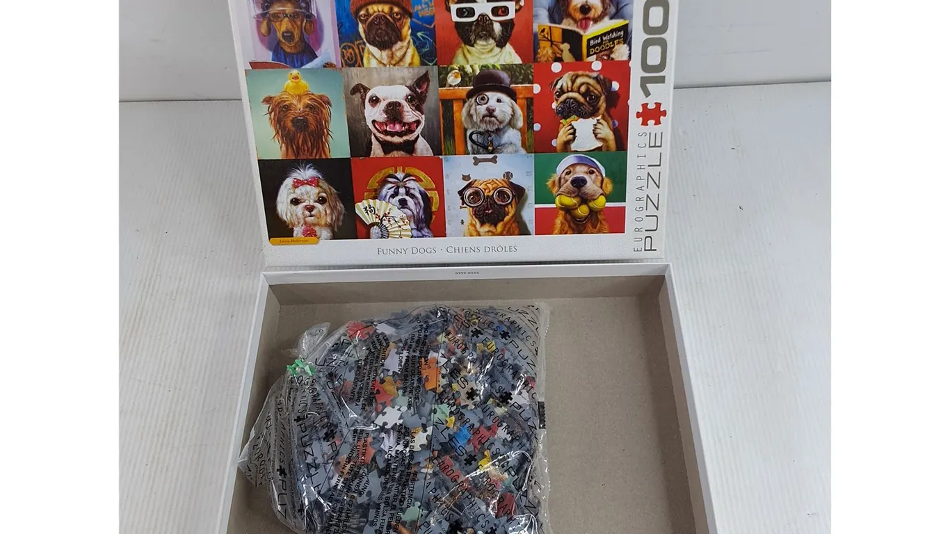 1000 Piece Funny Dogs Puzzles - As Is